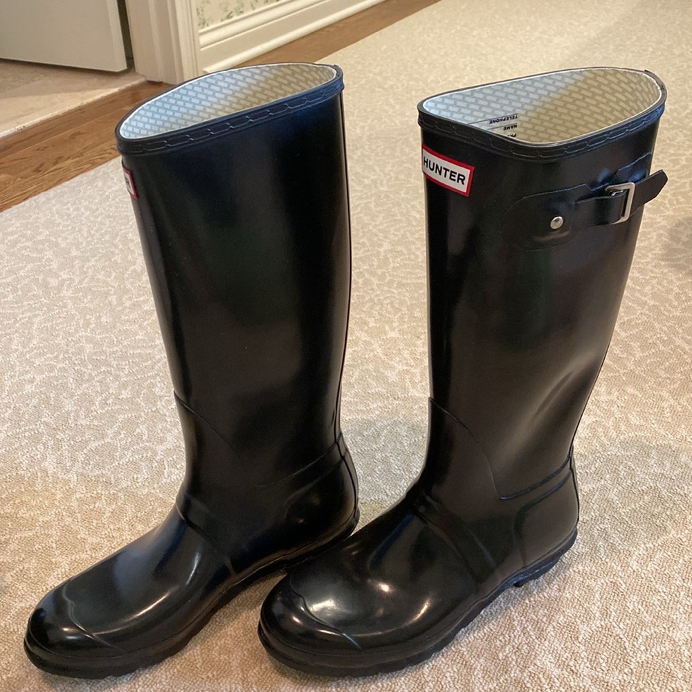 Hunter Original Gloss Tall Boots - Picture 2 of 4